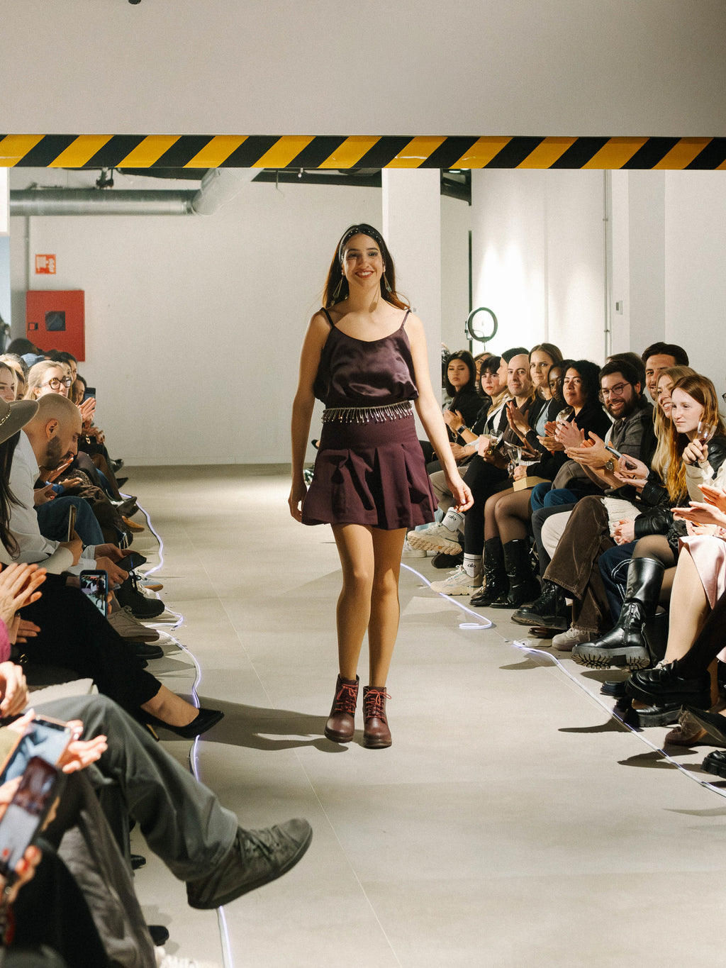 Matching Luna top and Serena Skirt on the catwalk. 