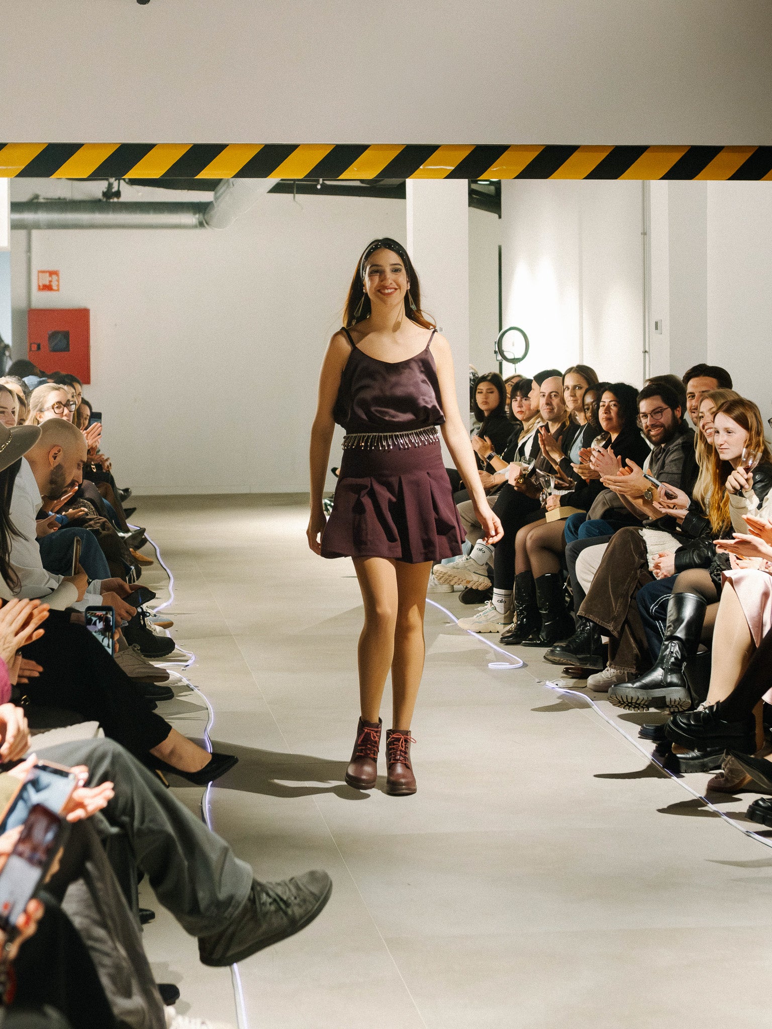 Matching Luna top and Serena Skirt on the catwalk. 