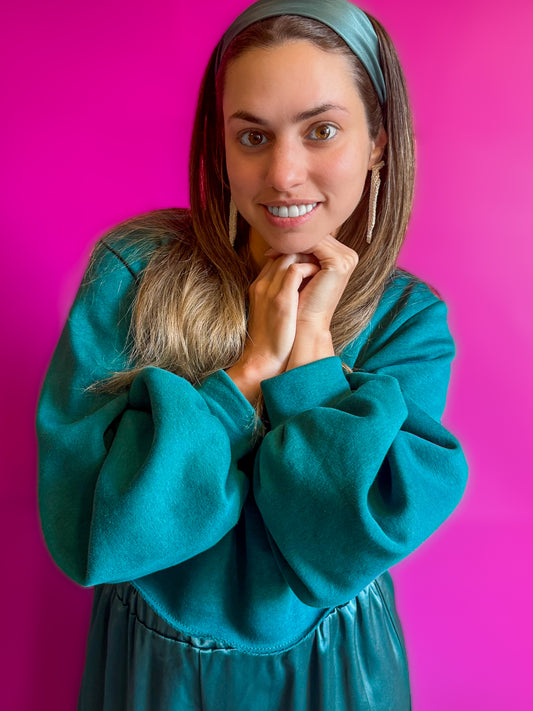 Teal Princess Sweater