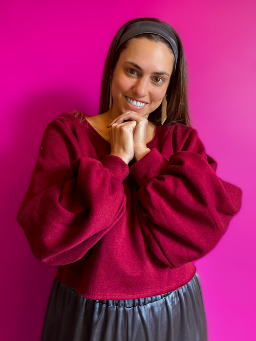 Cherry Red Princess Sweater