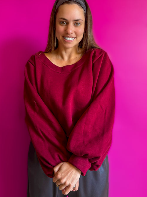 Cherry Red Princess Sweater