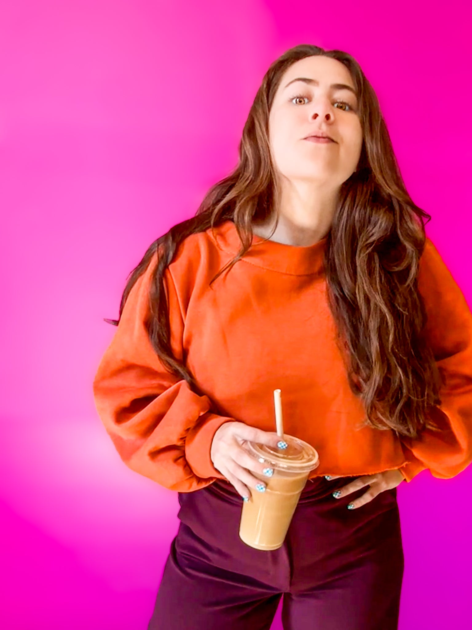 Orange Princess Sweater