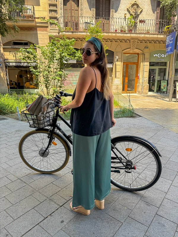 Teal Candlelight Pants
