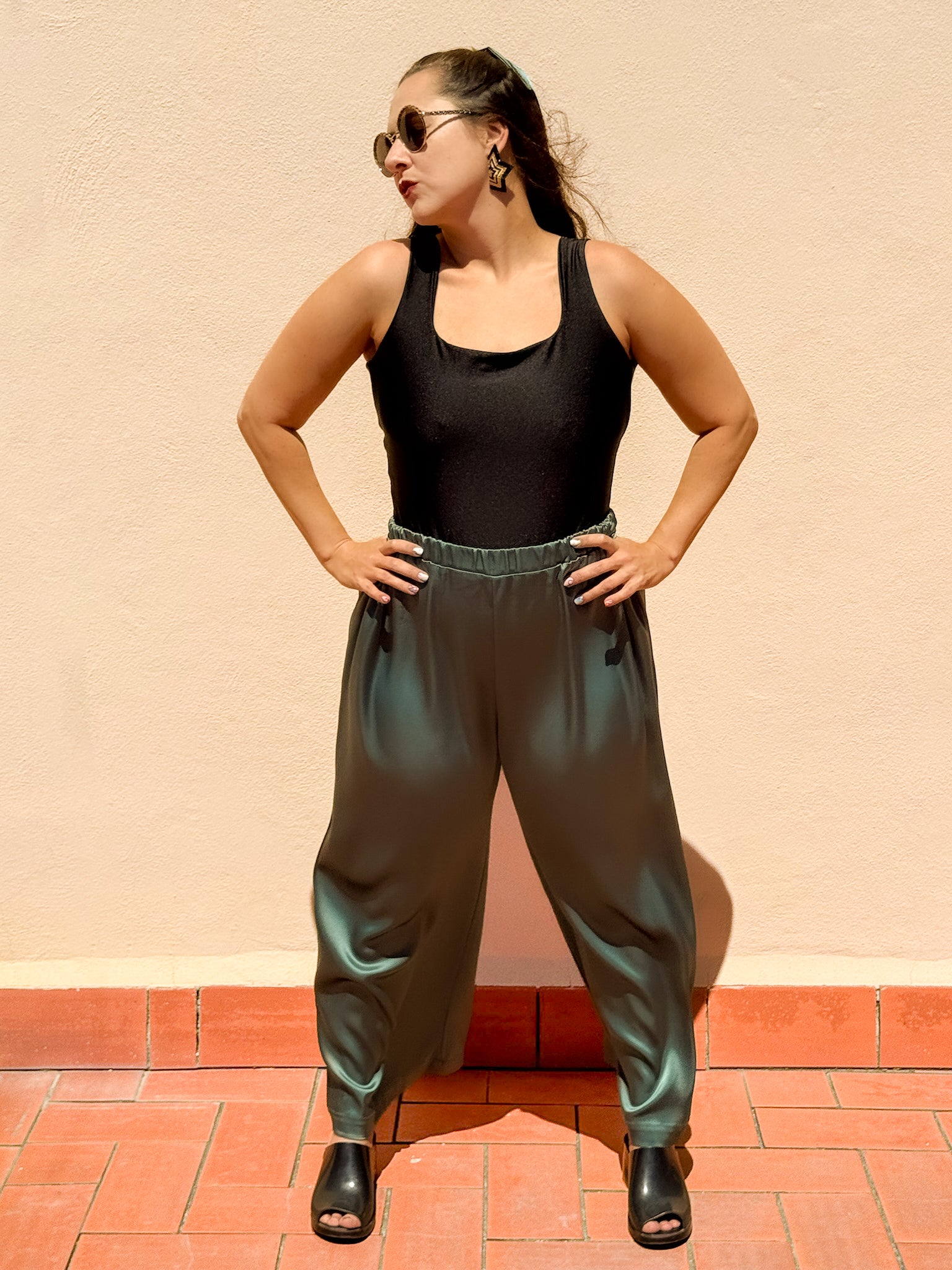 Teal Candlelight Pants