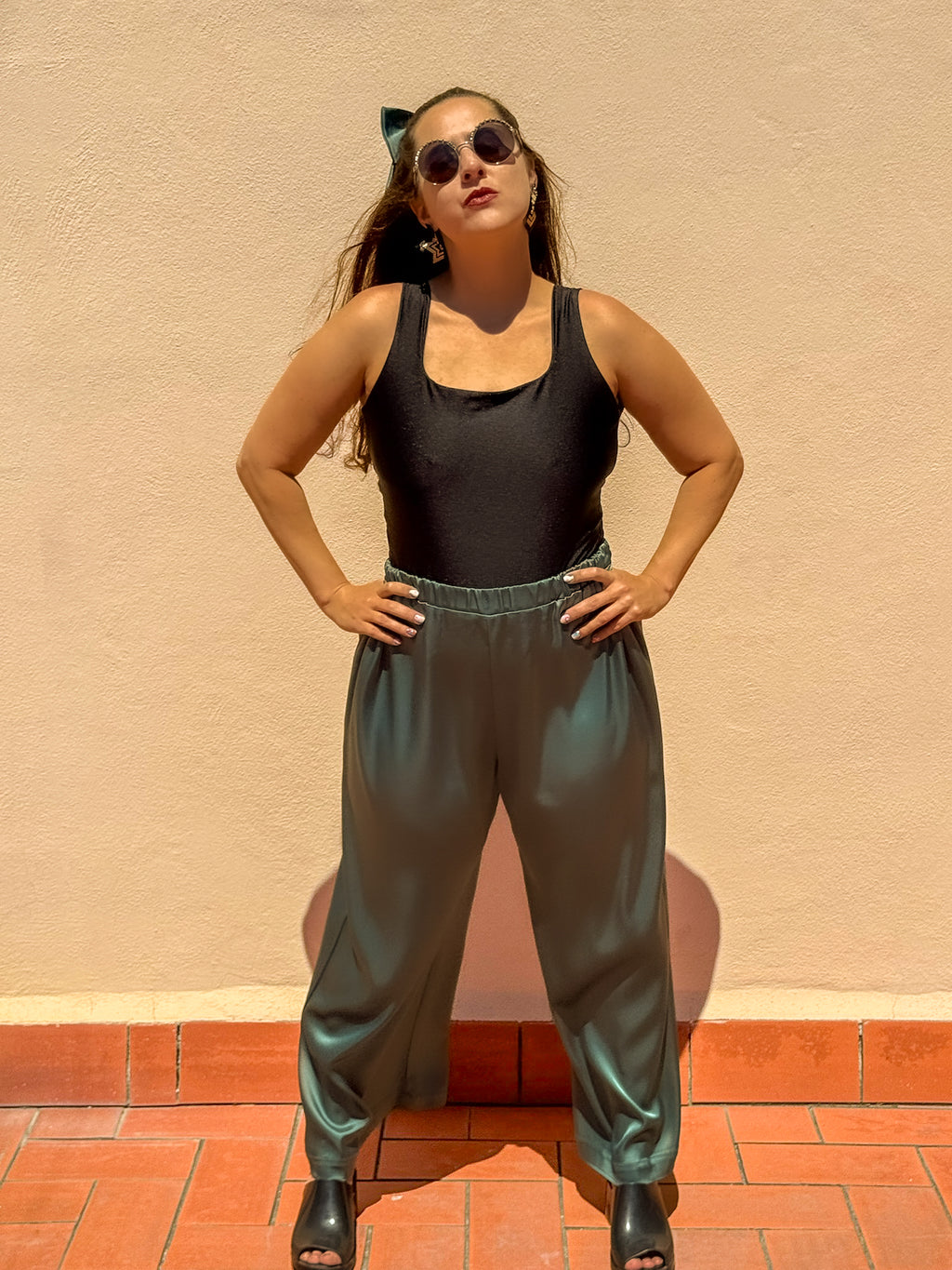 Teal Candlelight Pants