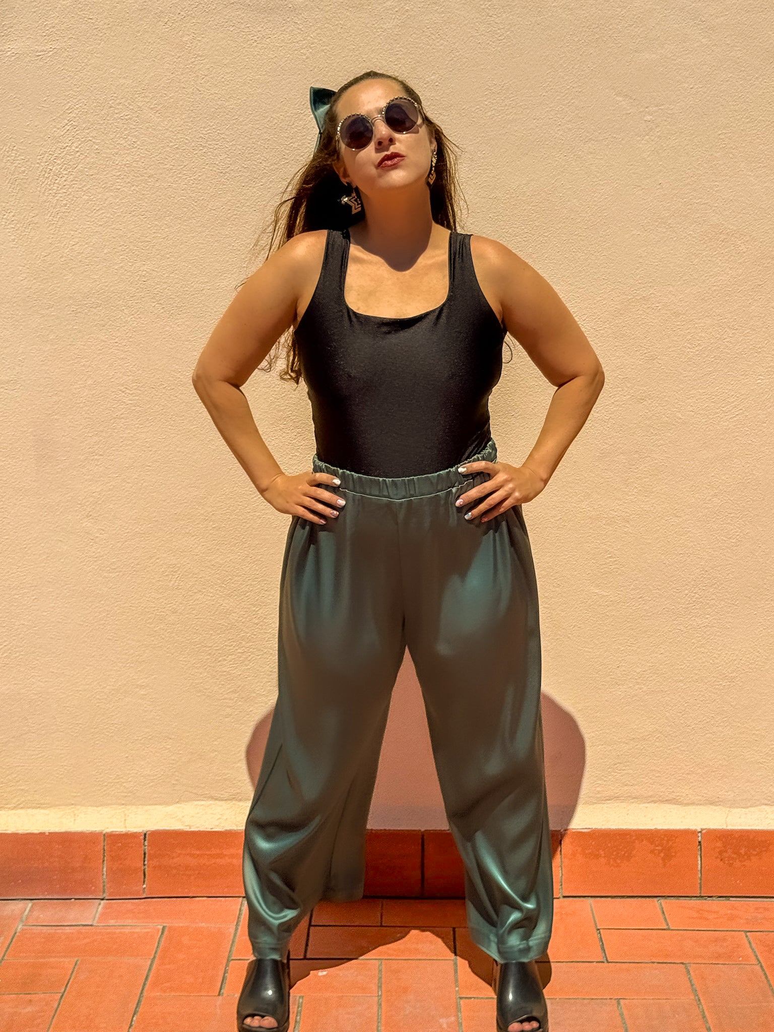 Teal Candlelight Pants