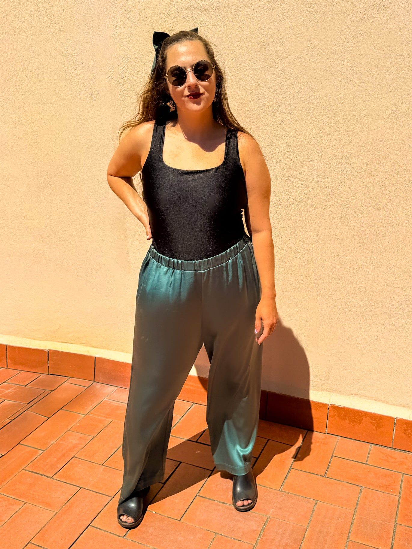 Teal Candlelight Pants
