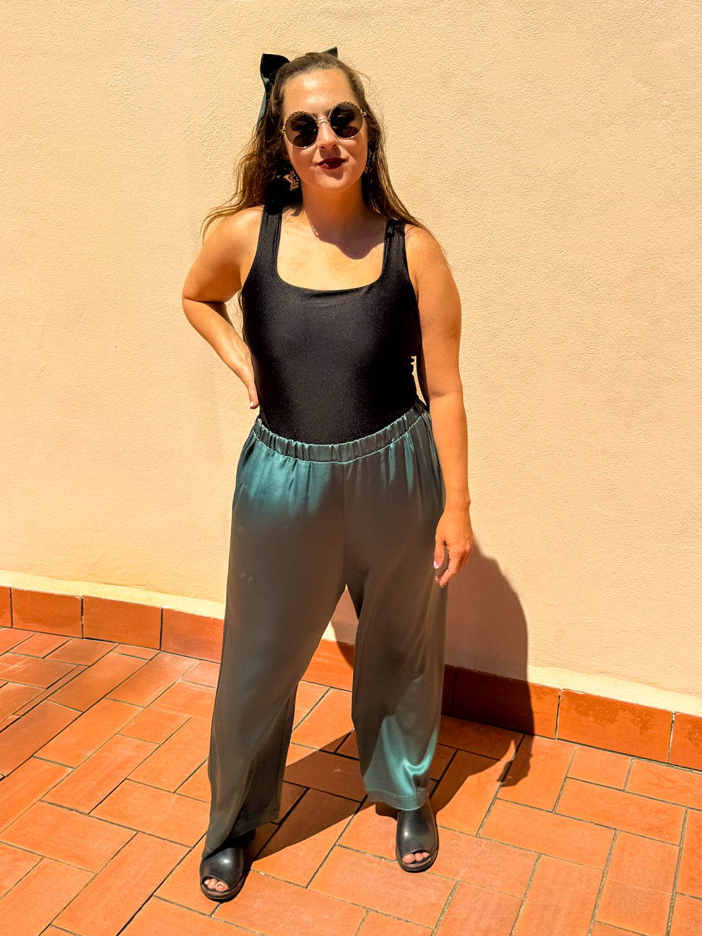 Teal Candlelight Pants