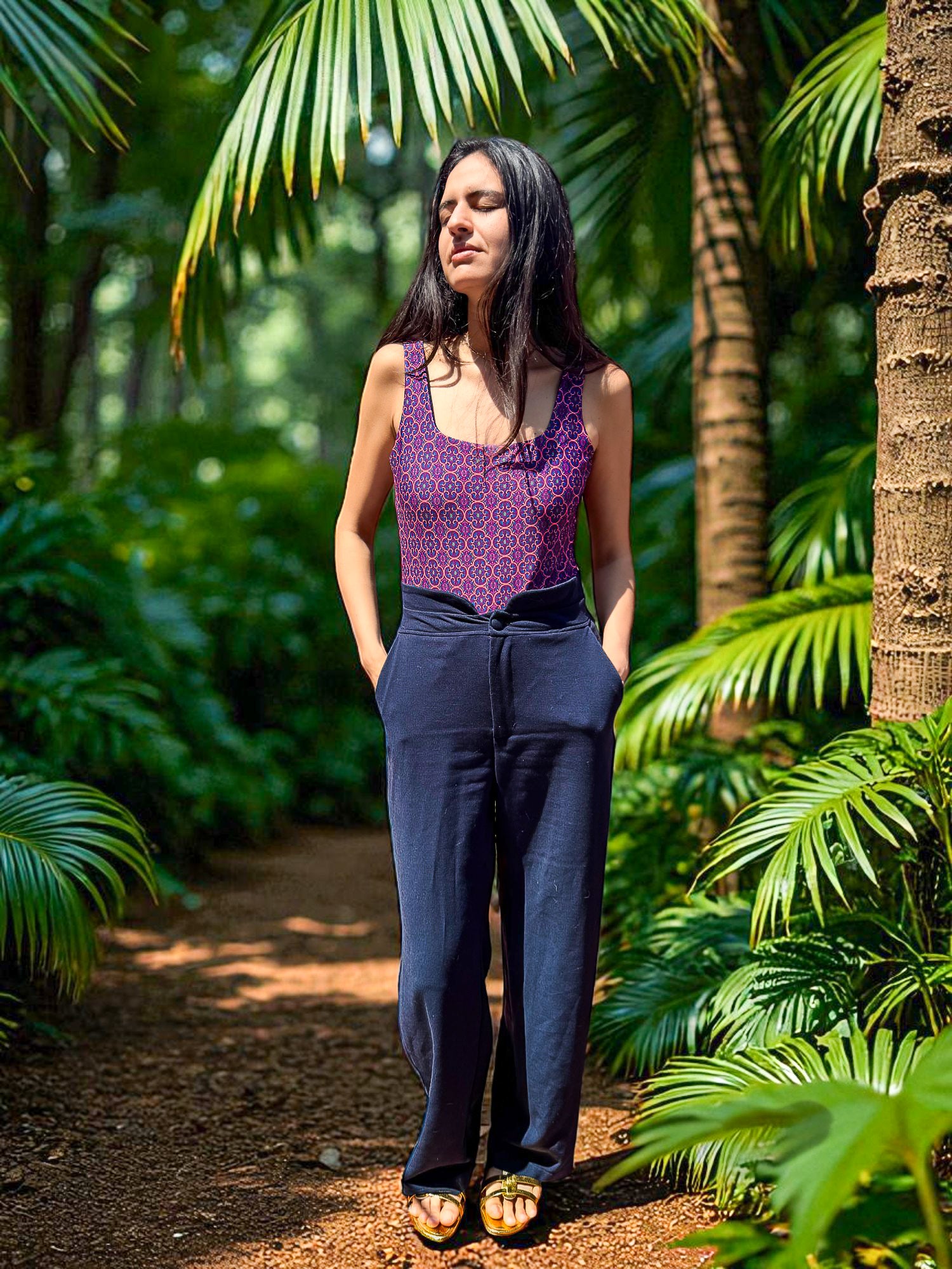 Sunset Walk One-Piece (Poblenou Print)