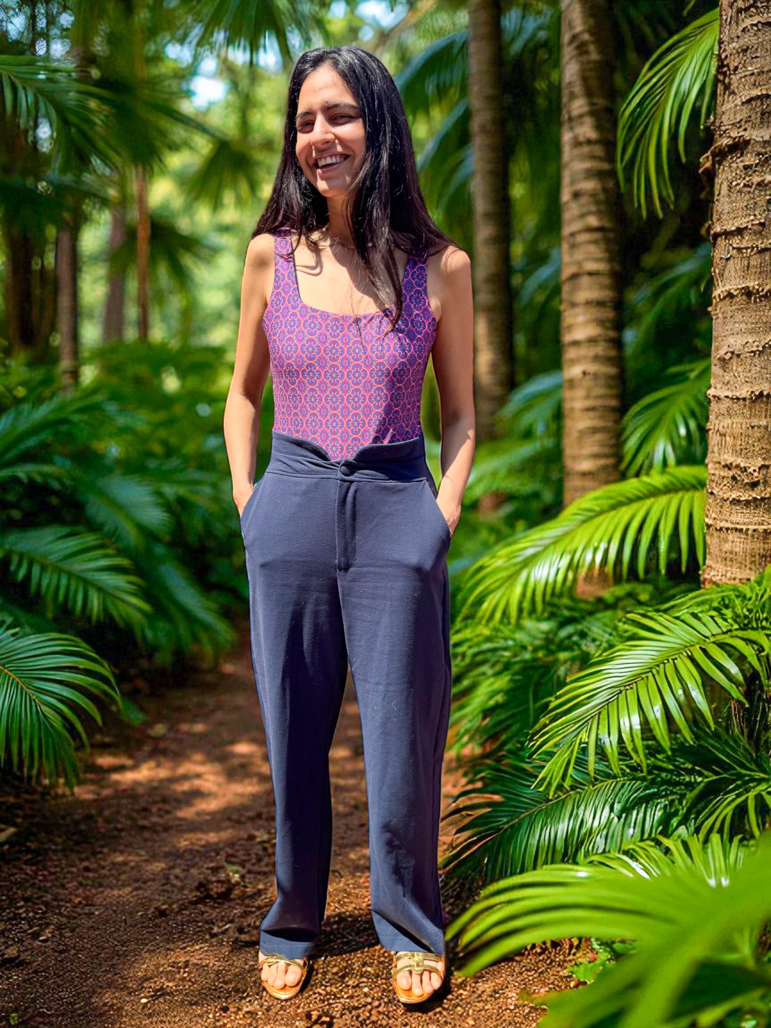 Sunset Walk One-Piece (Poblenou Print)